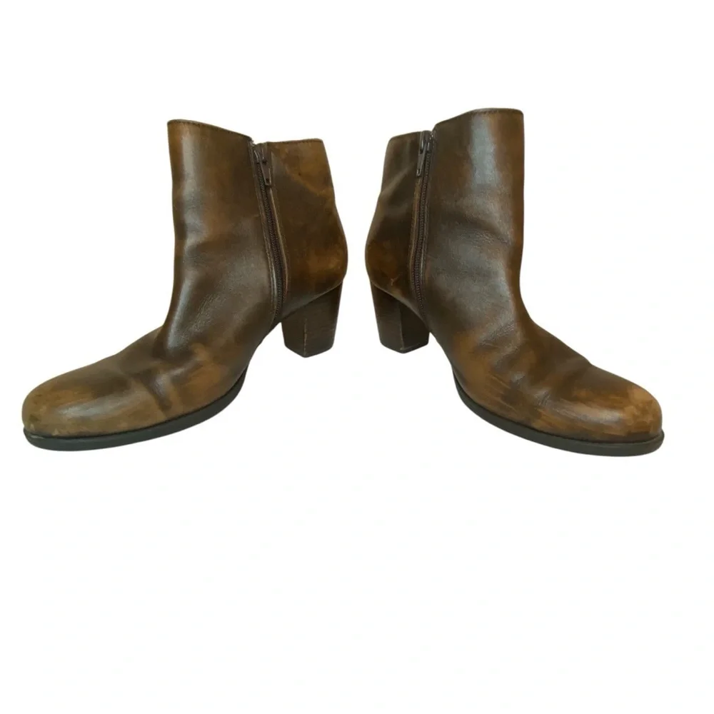 Born Women's Ondine Sepia Brown Moto Ankle Boot SZ 7.5